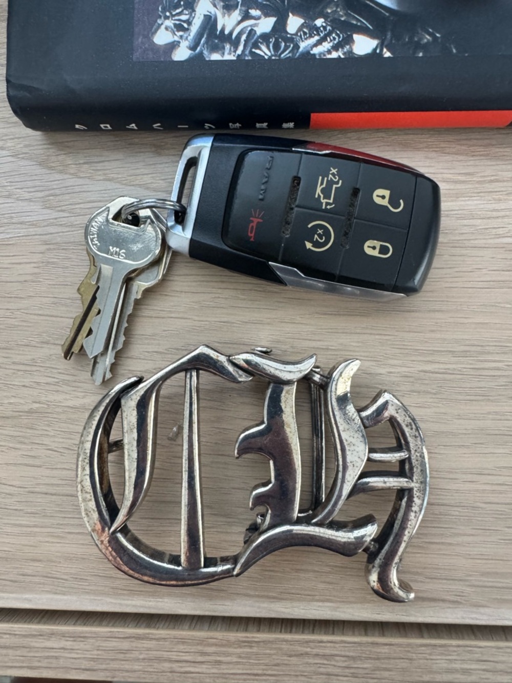 Chrome Hearts Silver Tone Logo Belt Buckle
